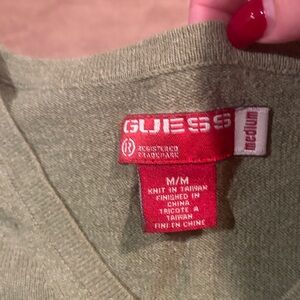 Guess Sage Green Knit Top